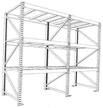 pallet rack dwg autocad drawing