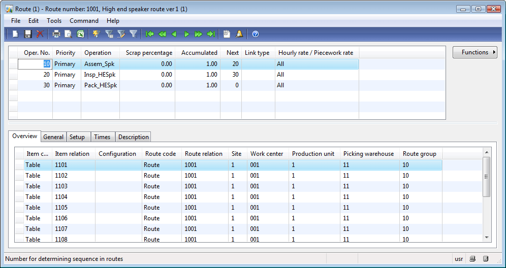 Route form (Operations) Route form (Operations)