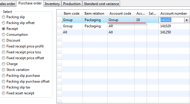 Using vendor groups