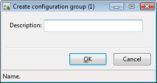 Create configuration group form